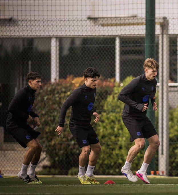 Patricio Pacifico, Xavi Espart and Tommy Marques trained with the first team today