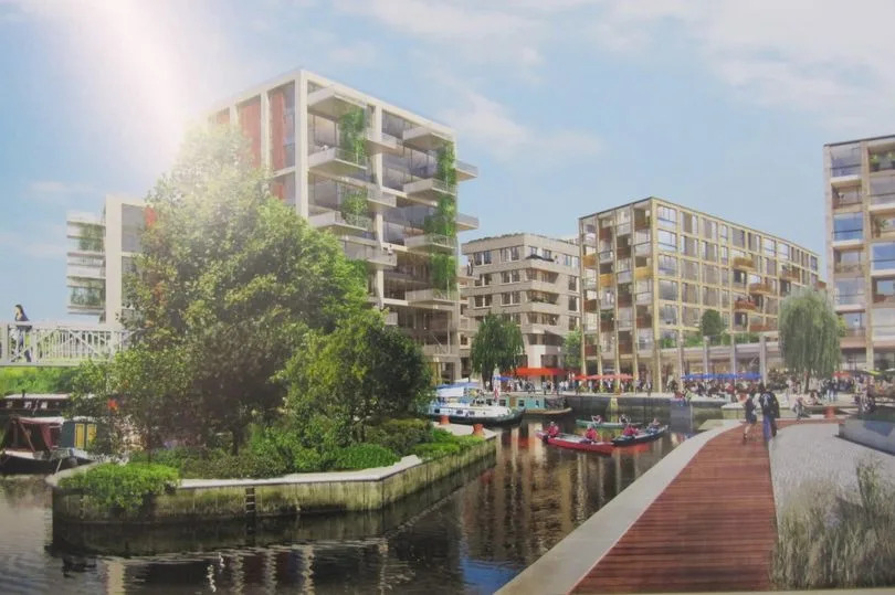 Artist's impression of how regenerated Brentford High Street will look