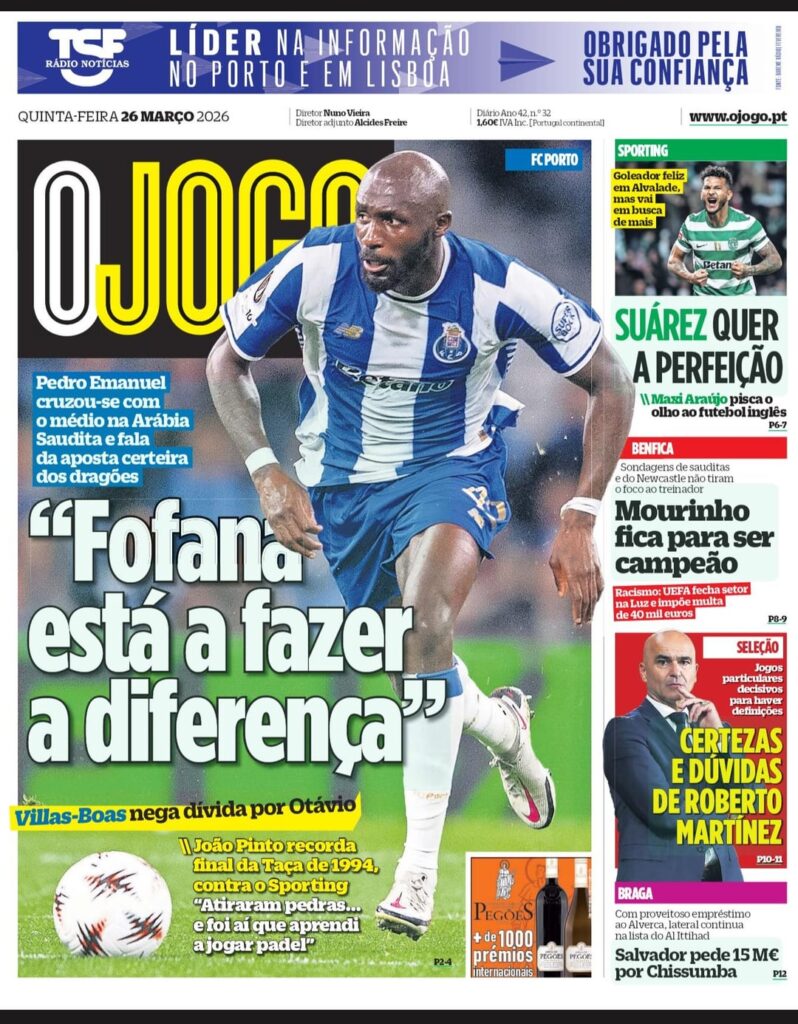 Jornal OJOGO 26/03/2026