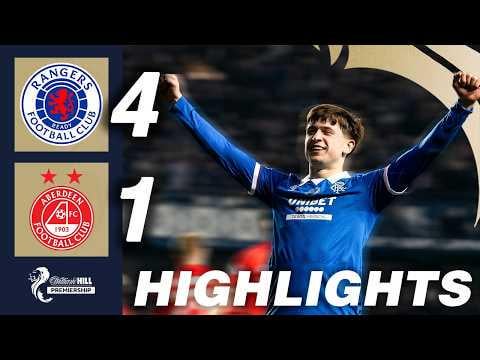 Highlights | Rangers 4-1 Aberdeen