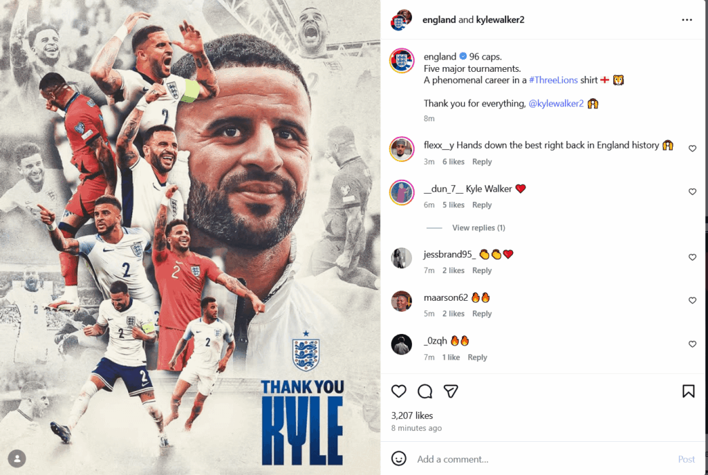 The greatest ever English Right Back has announced his international retirement