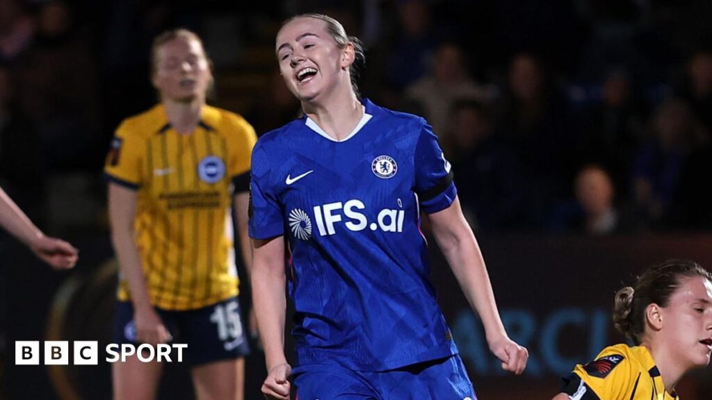 Chelsea 2-1 Brighton: Lexi Potter scores on first start to move Blues second in WSL Chelsea 2-1 Brighton: Lexi Potter scores on first start to move Blues second in WSL