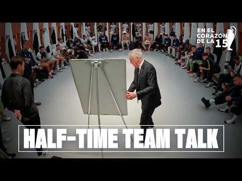 WATCH: Ancelotti’s 2024 half time team talk