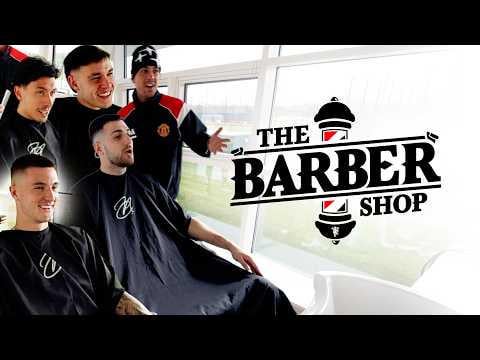 "He scores after every haircut!" Dalot, Martinez, Sesko & Ugarte | The Barbershop: EP 1