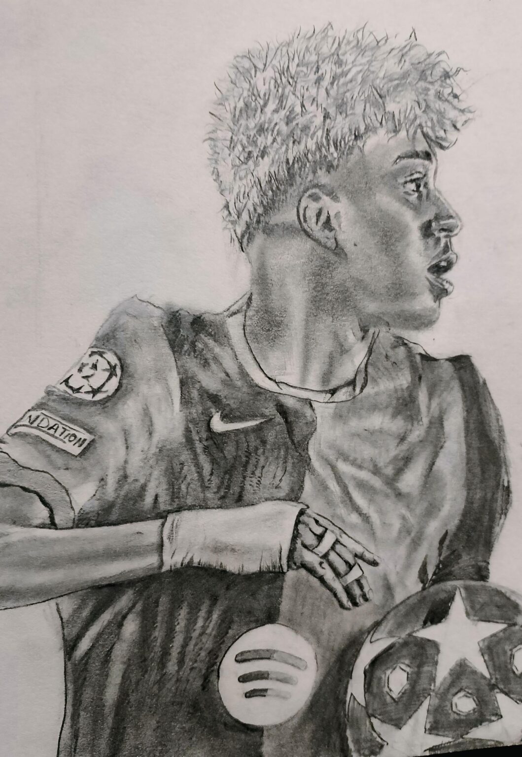 My latest digital portrait: Lamine Yamal. Focused a lot on the lighting and textures!