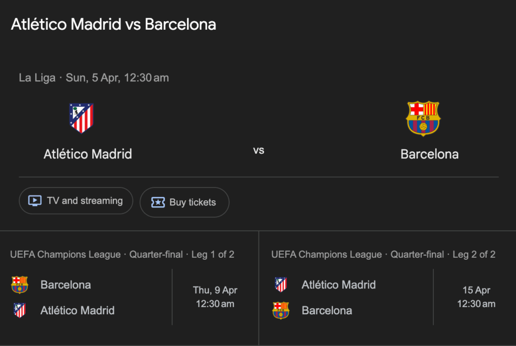 Which matches should we prioritise in these 3