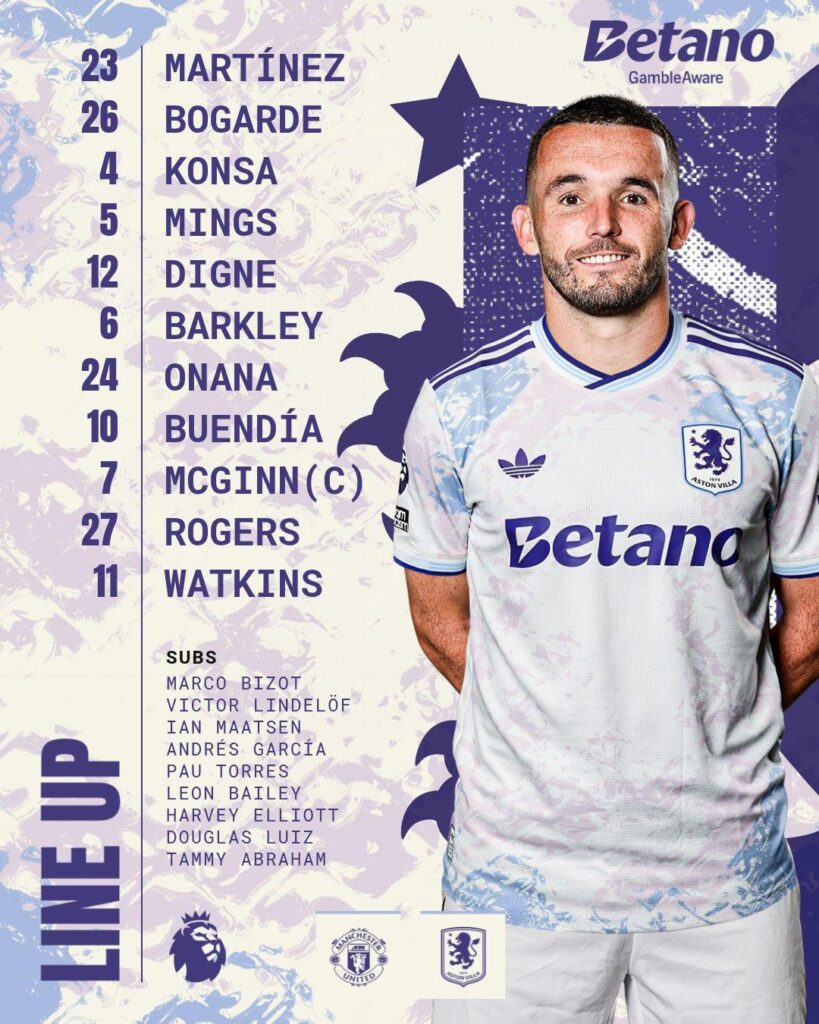 McGinn starts against Man United
