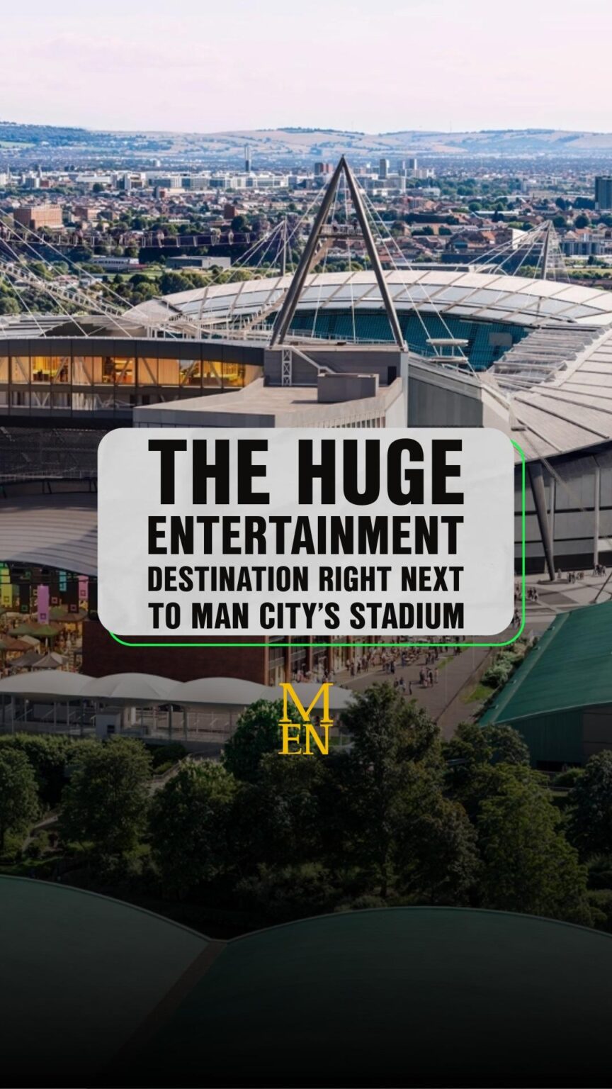 A huge entertainment destination is being built right next to Man City and Co-op Live 🙌 Medlock Square will be a huge 3,000 capacity venue with bars, restaurants and cafes, a sky-walk - and even a zip-wire! There's a hotel, and there'll be a three-storey office block too - and it'll be a 'year-round entertainment destination' at the Etihad Campus. #news #manchester #mancity