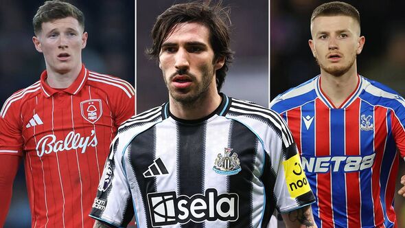 Sandro Tonali, Elliot Anderson and Adam Wharton.