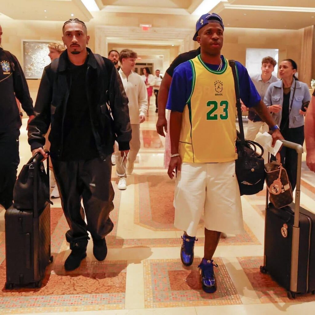 Vini arrived at Orlando for National Duty with Barça player,Raphinha