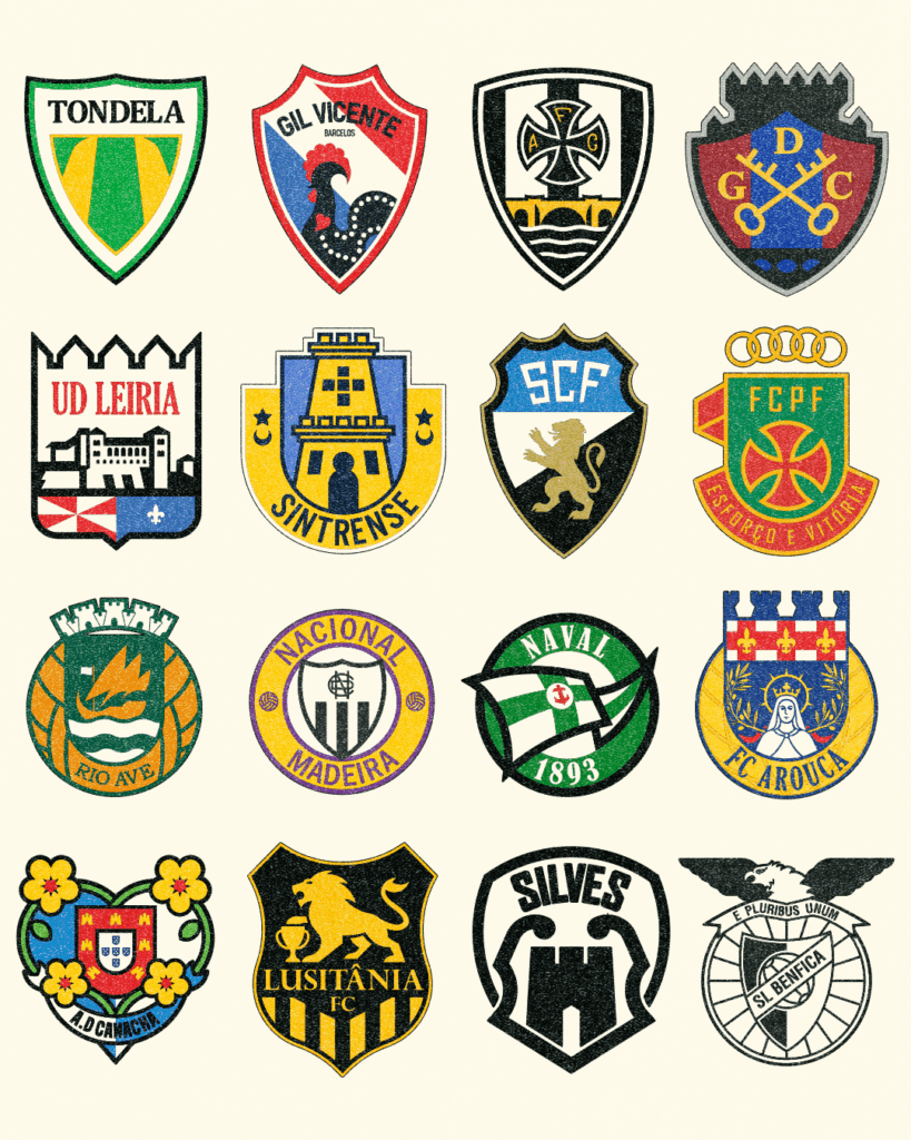 Emblemas que redesenhei até agora