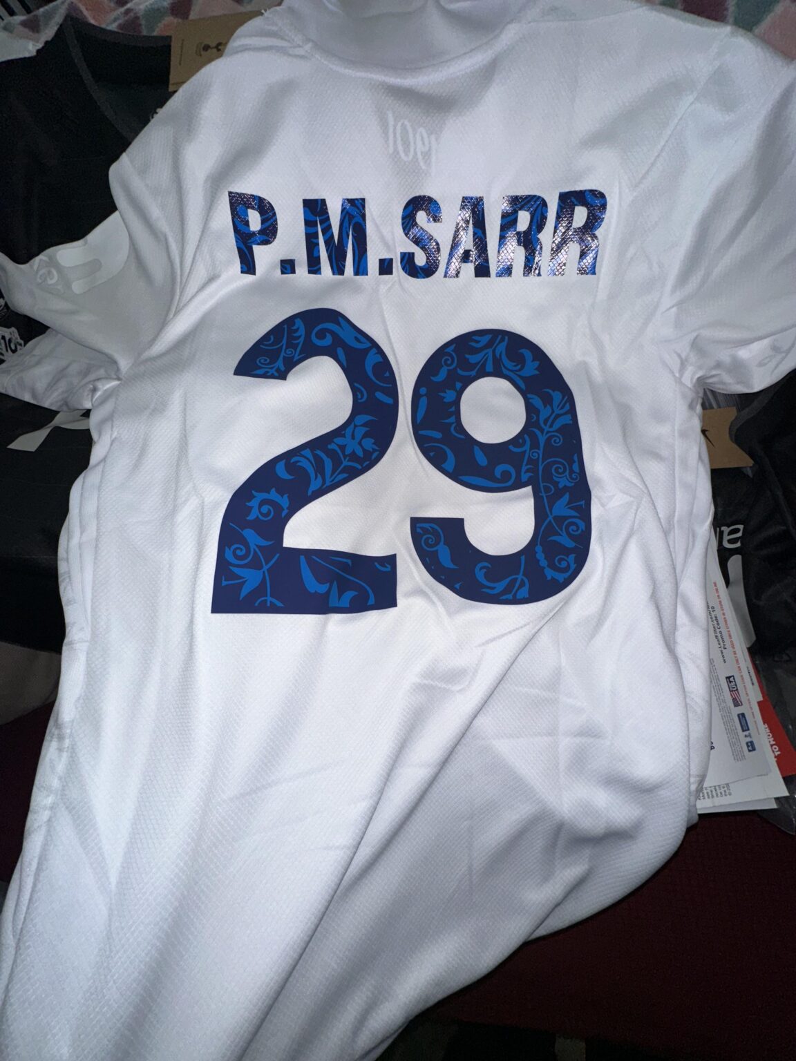 Finally got my 125th FA cup kit w Sarr on the back