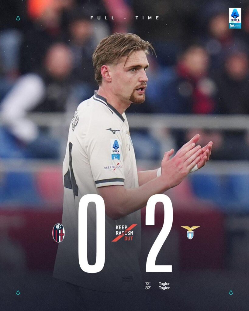 La Lazio espugna il Dall'Ara grazie a due goal di Taylor 🦅⚽