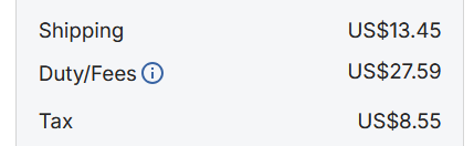 Thanks to a certain spray-tanned fascist, it's expensive being a US based supporter. :(