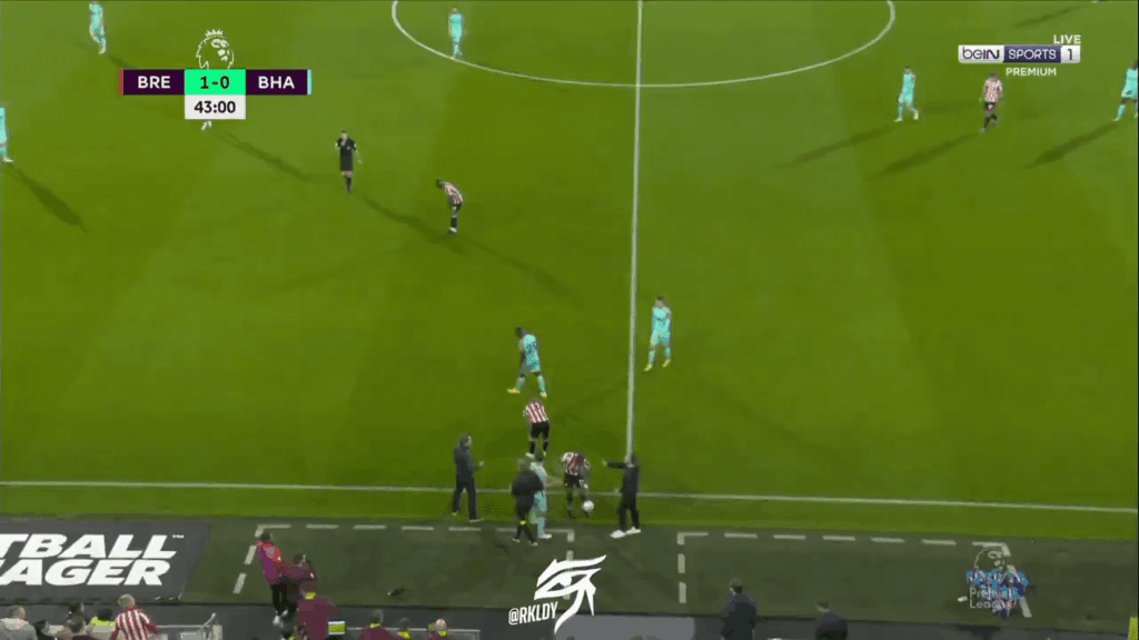 [2022/23] Things get heated between Frank and De Zerbi (they both get yellow cards).