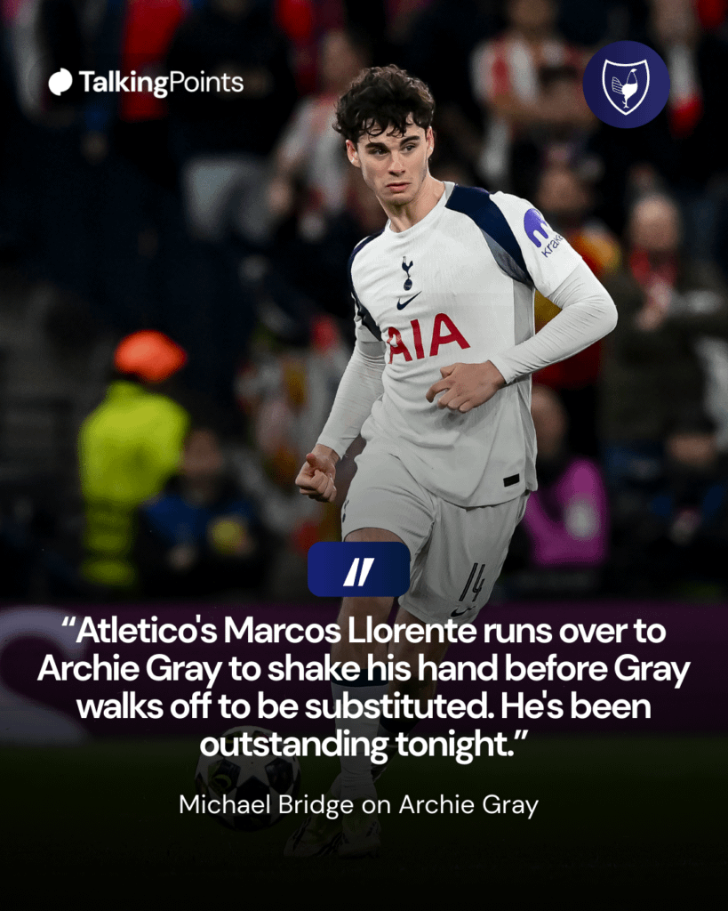 From one member of football royalty to another.