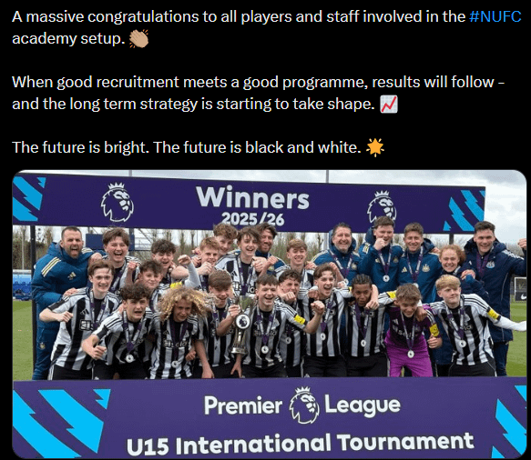 Congrats to the U-15's!