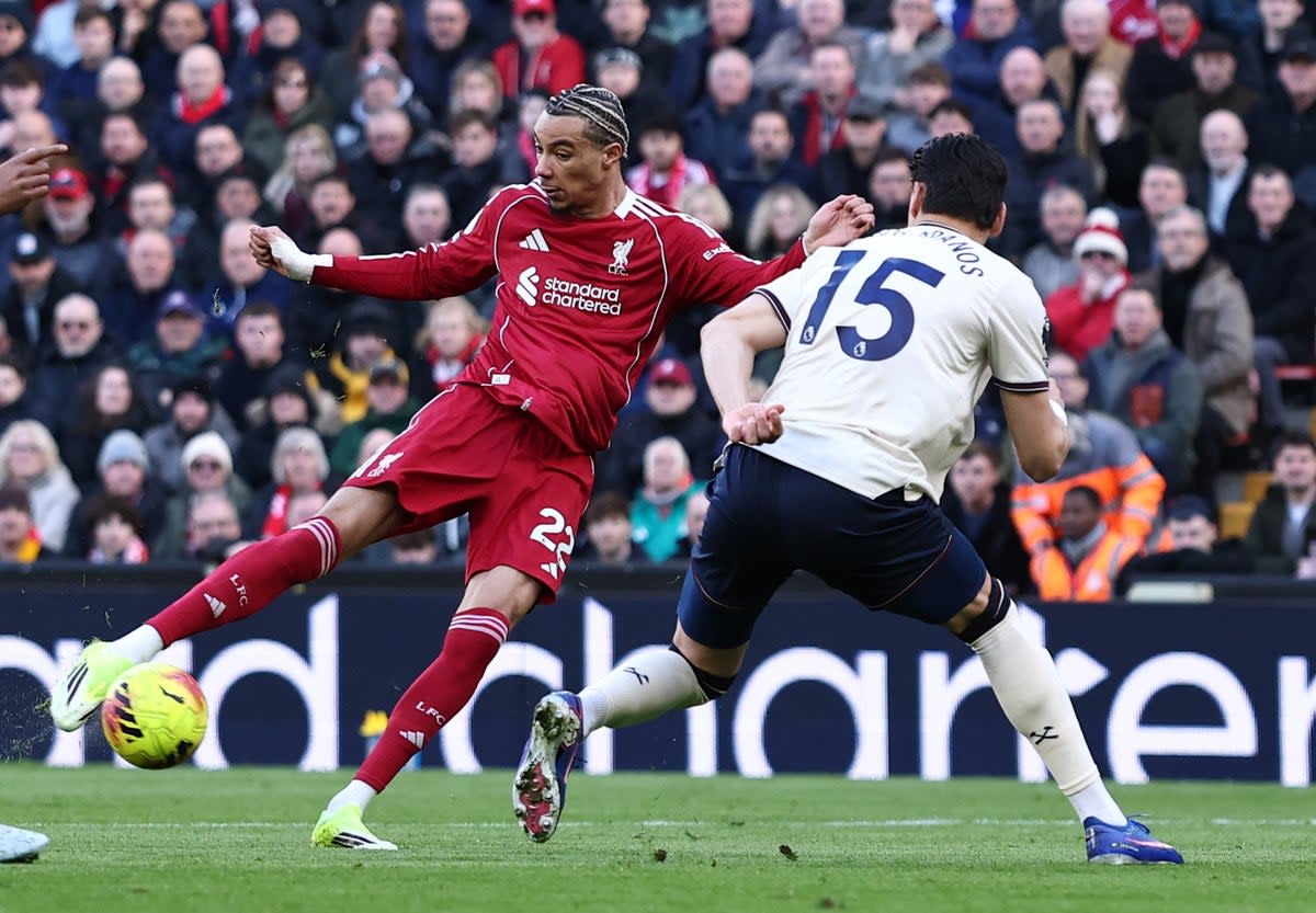 Hugo Ekitike has been Liverpool's main threat but even he is underperforming his xG (REUTERS)