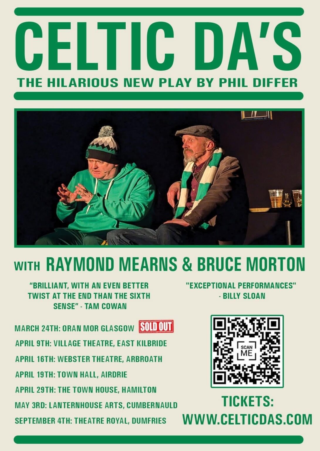 [mod approved] Celtic Da’s - the new comedy play by Phil Differ starring Raymond Mearns & Bruce Morton