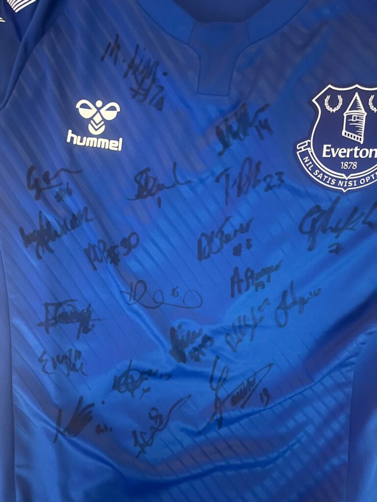Picked up a signed Everton shirt from a charity shop today