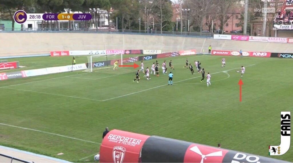 Not even 24 Hours after the Conceicao disallowed goal against Udinese, Juventus Next Gen gets scored on while the opposition player is in an offside position directly in the trajectory of the shot. Goal given.