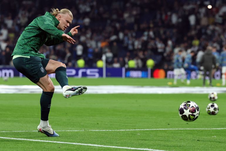 Erling Haaland in action.