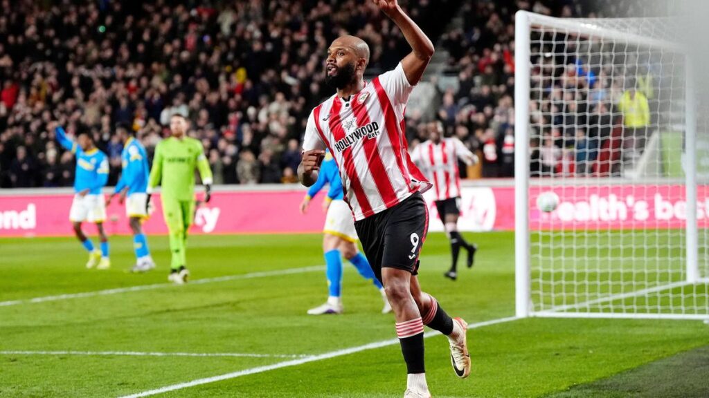 Igor Thiago celebrates Brazil call-up with goal in Brentford draw with Wolves