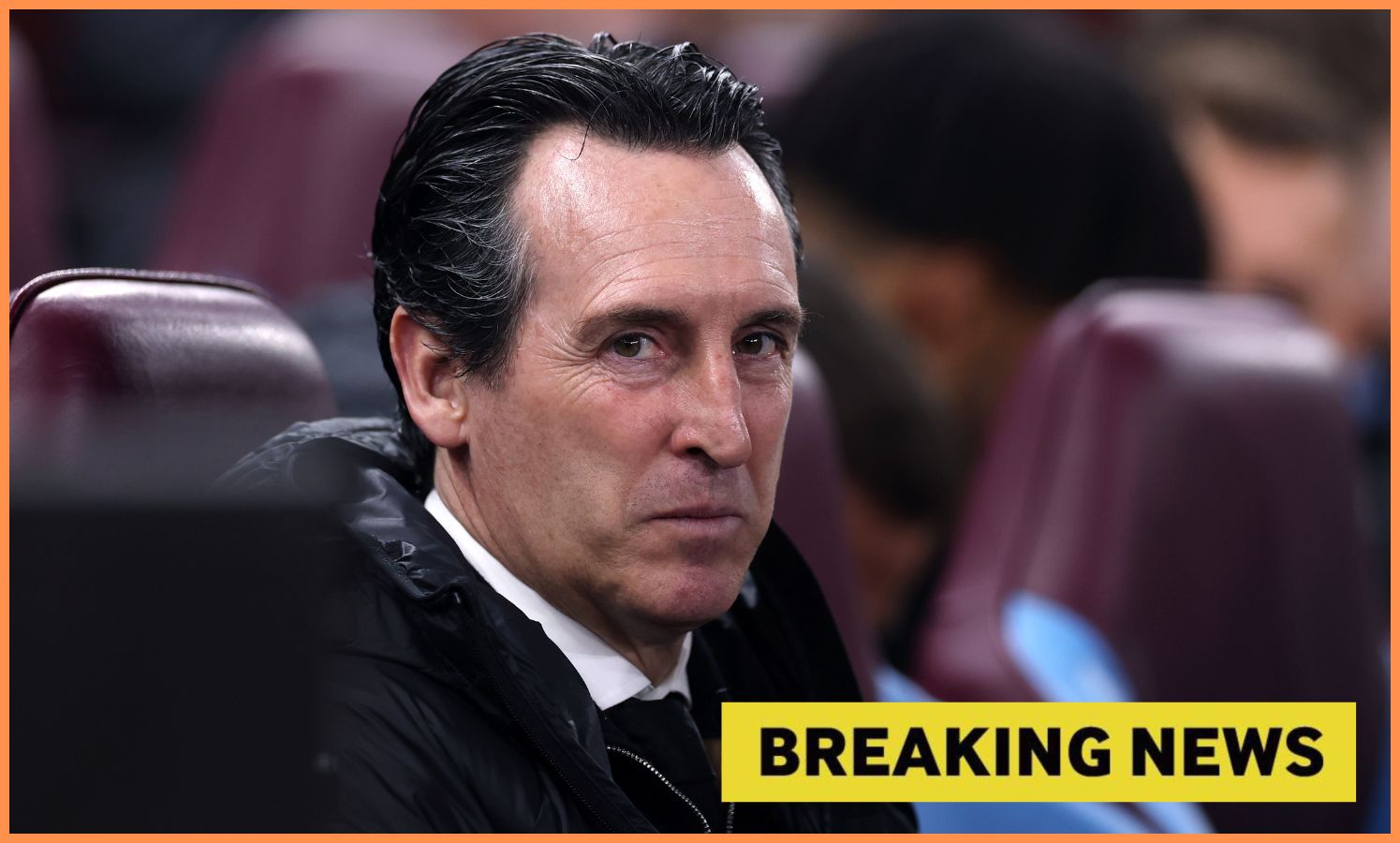 Aston Villa manager Unai Emery looks on during the win vs Lille