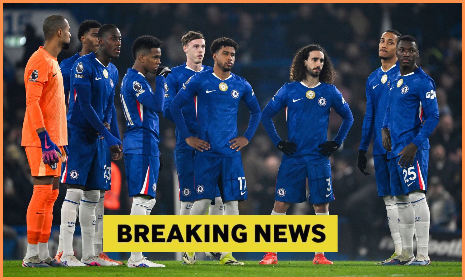 Marc Cucurella with his Chelsea teammates