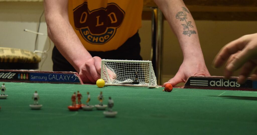 In west London, Subbuteo is alive and flicking