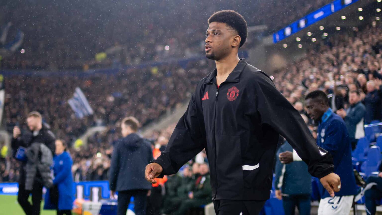 Why is Amad playing at Everton?