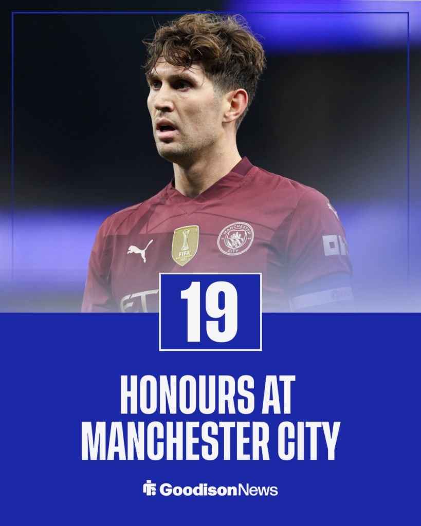Everton John Stones Manchester City stats