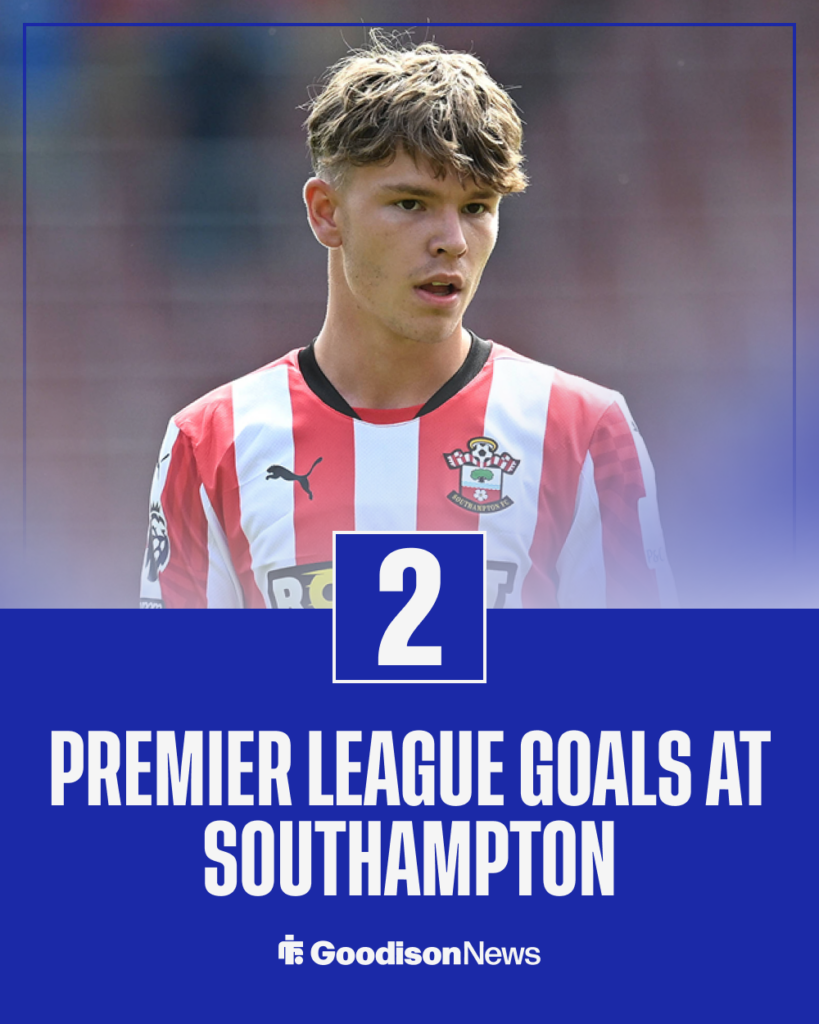 Everton Tyler Dibling Southampton stats