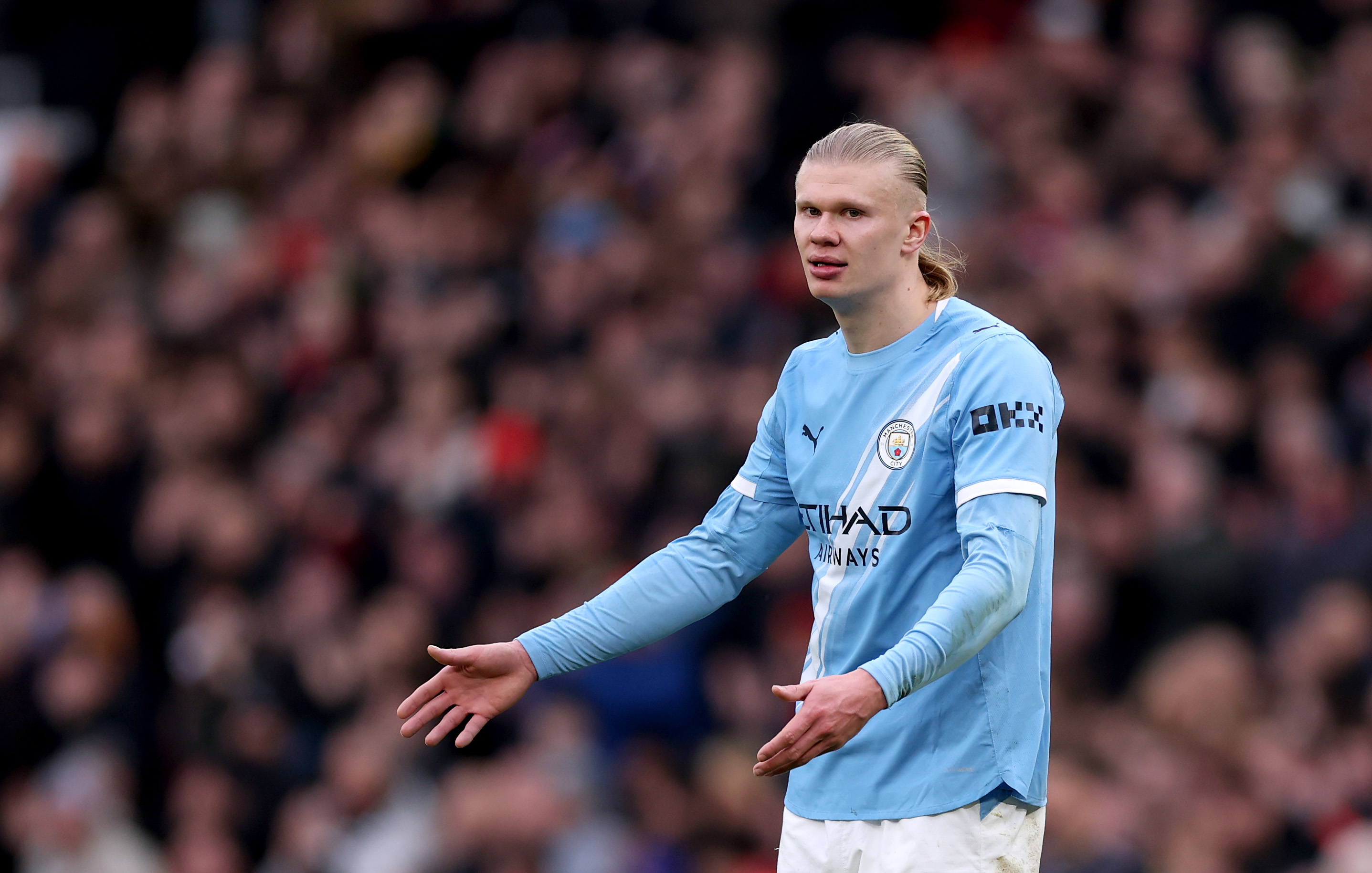 Man City striker Erling Haaland