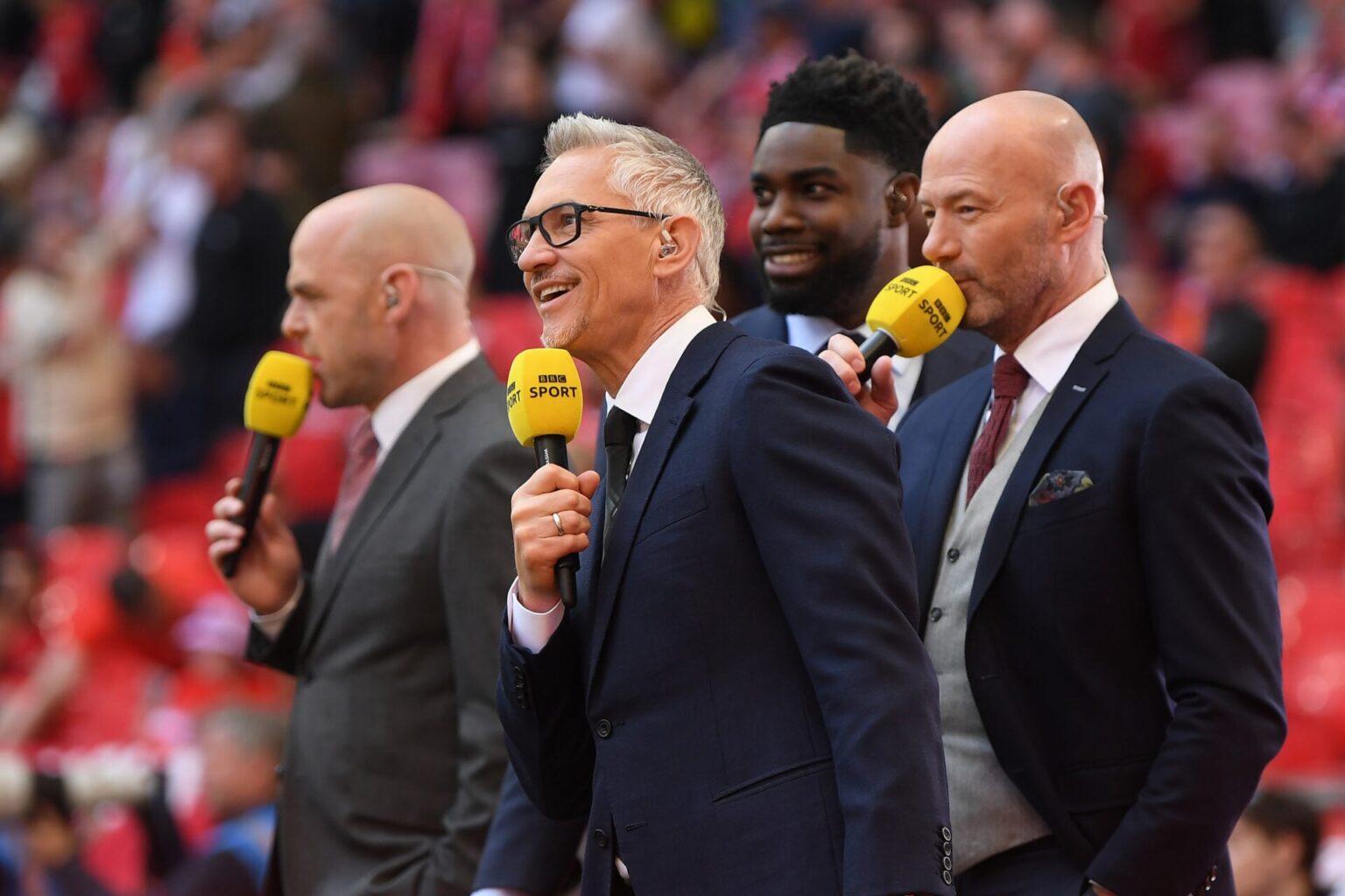 Gary Lineker agrees as Alan Shearer makes a point about West Ham's remaining fixtures