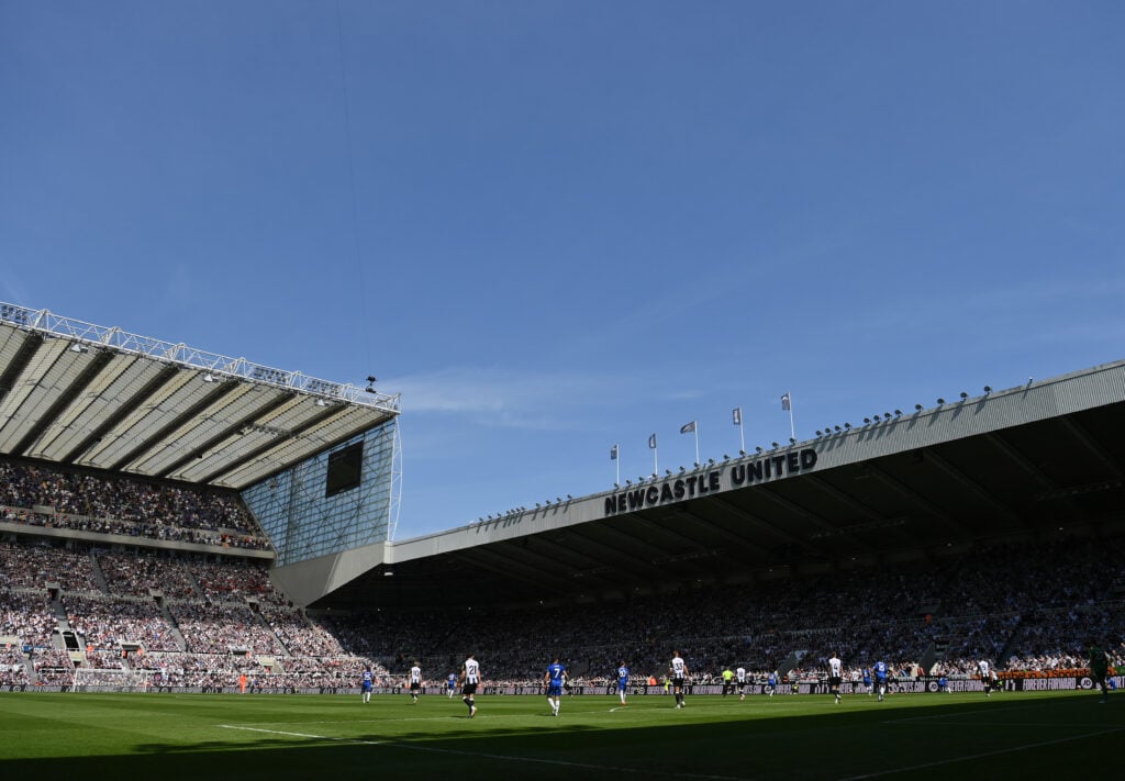 Newcastle United stadium St James' Park.
