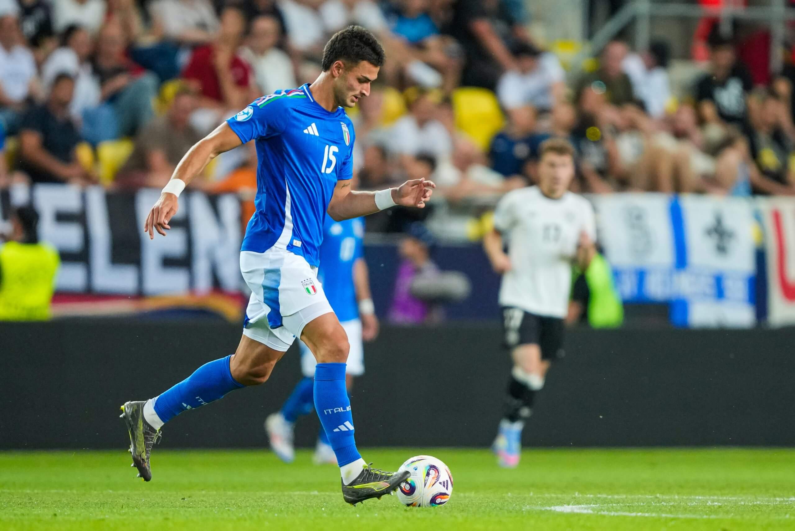 Brighton defender Diego Coppola in action for Italy