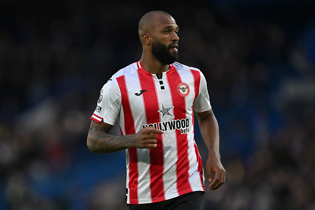 LONDON, ENGLAND - JANUARY 17: Igor Thiago of Brentford looks on during the Premier League match between Chelsea and Brentford at Stamford Bridge on January 17, 2026 in London, England. (Photo by Mike Hewitt/Getty Images)