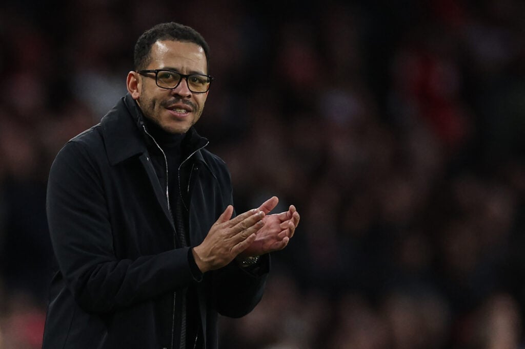 Chelsea's English head coach Liam Rosenior reacts