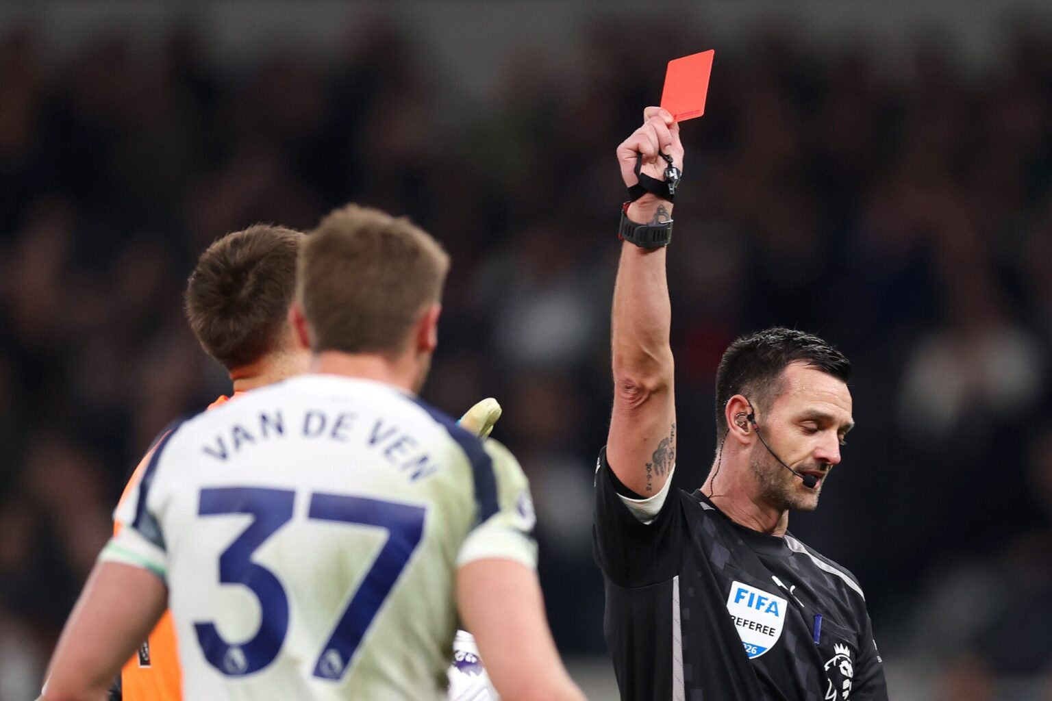Tottenham fans are all making the same Micky van de Ven point after his red card vs Crystal Palace Tottenham fans are all making the same Micky van de Ven point after his red card vs Crystal Palace