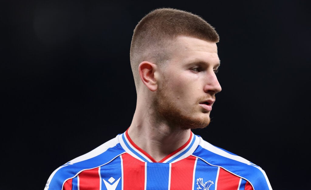 Adam Wharton during the Premier League match between Tottenham Hotspur and Crystal Palace at the Tottenham Hotspur Stadium in 2026 in London, England.