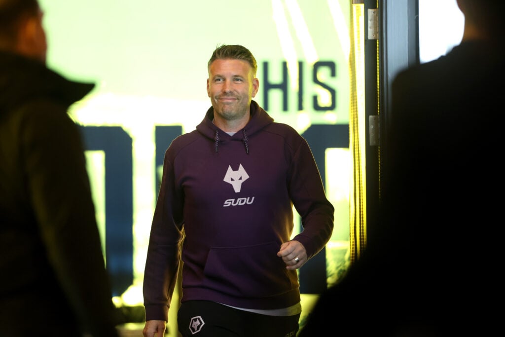 Rob Edwards arrives at Molineux.