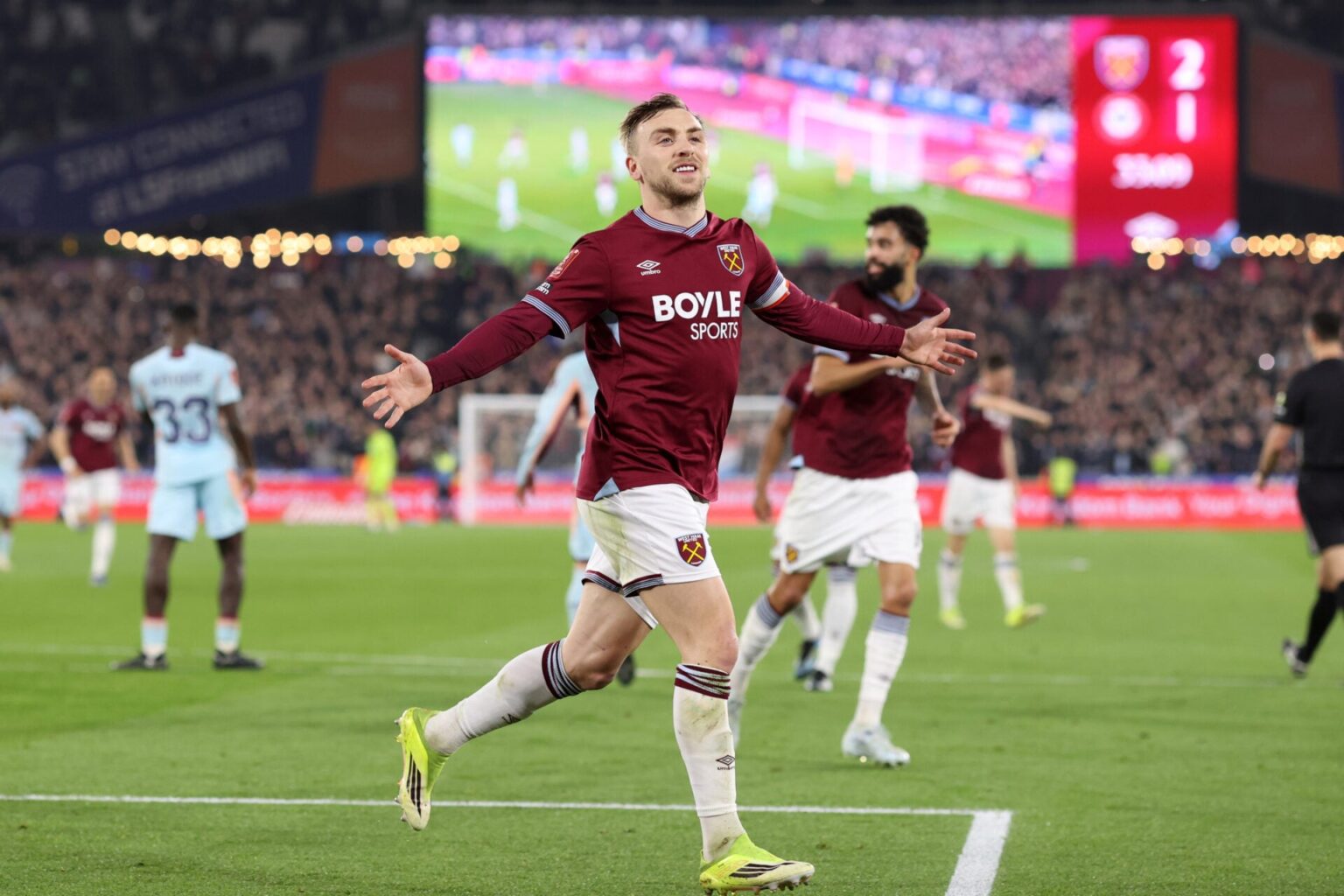 Jarrod Bowen sets ambitious target after West Ham beat Brentford with 20-year FA Cup chance ahead