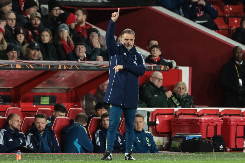 Nottingham Forest head coach Vitor Pereira