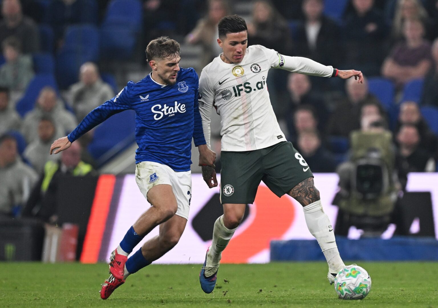 Kiernan Dewsbury-Hall uses just two words after beating his former club Chelsea