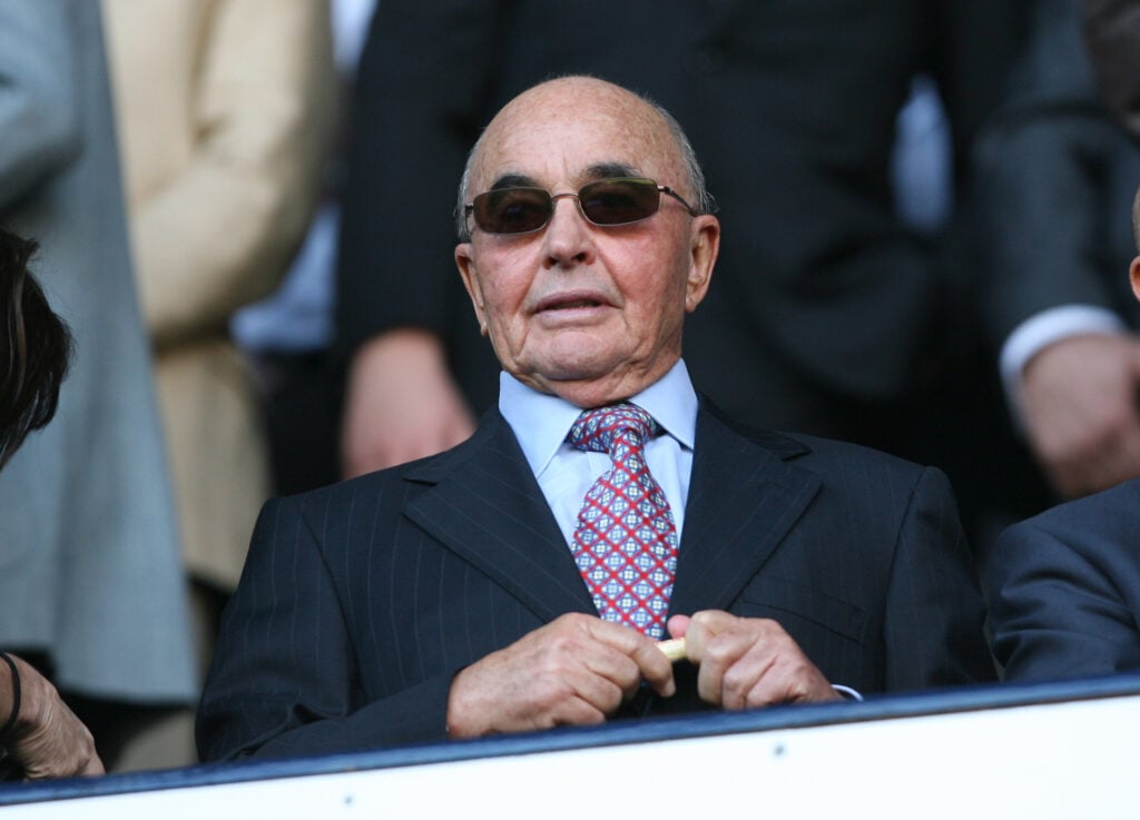 ENIC International Limited Owner Joe Lewis in the stands at Tottenham Hotspur
