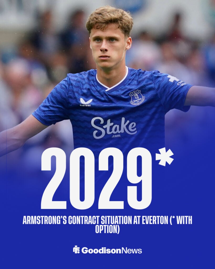 Harrison Armstrong of Everton during the Blackburn Rovers vs Everton Pre Season Friendly match.