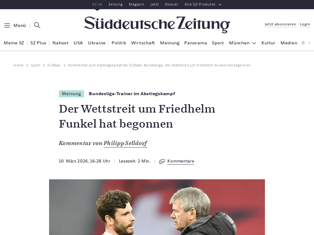 Der Wettstreit um Friedhelm Funkel hat begonnen: Im Abstiegskampf der Fußball-Bundesliga beginnt im Saisonfinale bald wieder die Suche nach dem sogenannten Feuerwehrmann der Liga. Aber diese Trainer-Spezies ist rar geworden.
