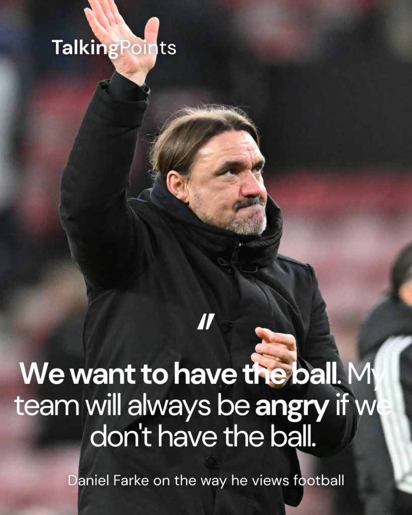 Daniel Farke on his footballing values.