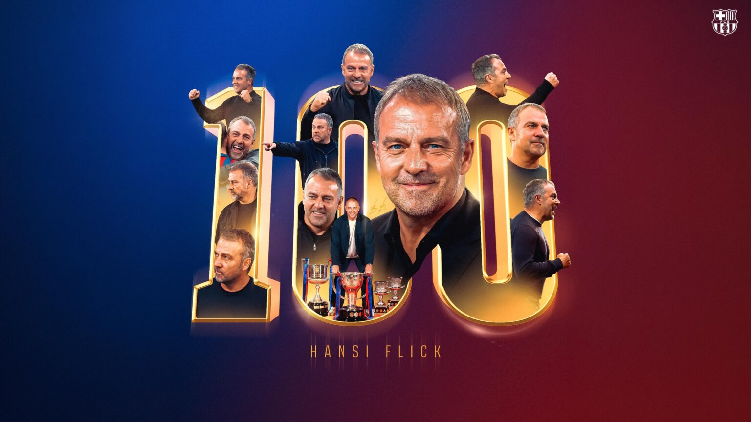 Hansi Flick: 100 games as Barça coach